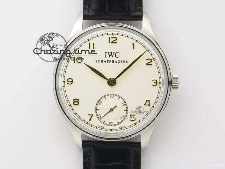 MIROTIME 0421 MoistureWicking Portuguese IW371491 ZF 1:1 Best Edition SS Blue Dial On Leather Strap A79350 (Slim Movement) V 7221